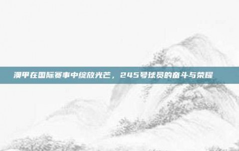 澳甲在国际赛事中绽放光芒，245号球员的奋斗与荣耀🏅