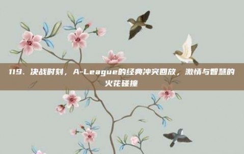 119. 决战时刻，A-League的经典冲突回放，激情与智慧的火花碰撞