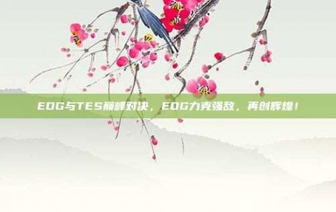 EDG与TES巅峰对决，EDG力克强敌，再创辉煌！