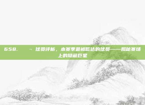 658. 💬 球员评析，本赛季最被低估的球员——揭秘赛场上的隐藏巨星