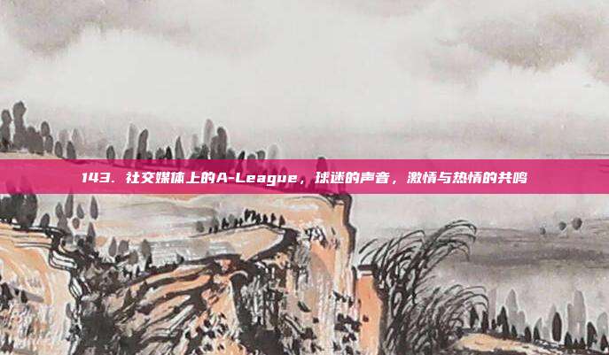 143. 社交媒体上的A-League，球迷的声音，激情与热情的共鸣