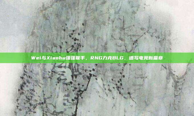 Wei与Xiaohu强强联手，RNG力克BLG，谱写电竞新篇章