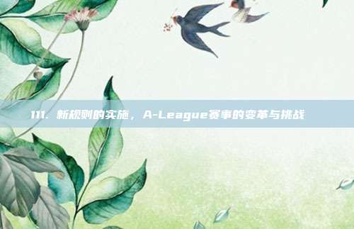 111. 新规则的实施，A-League赛事的变革与挑战🔄